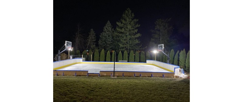 Portable Refrigerated Rink Kits 32' x 60' - Hybrid Configuration